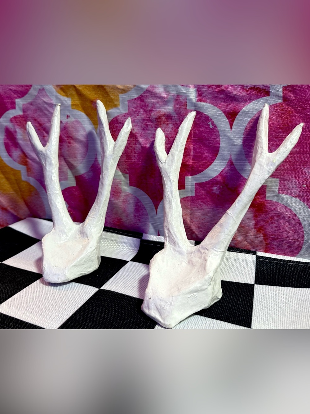 West Elm Decorative Paper Maché Antlers Set of 2